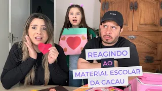 REAGINDO AO MATERIAL ESCOLAR DA CACAU! Admirador Secreto!!! - Cacau Haxkar