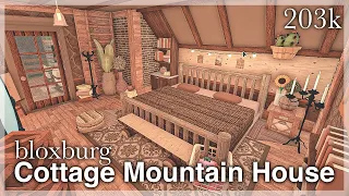 Bloxburg - Cottage Mountain House Speedbuild (interior + full tour)