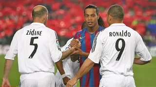 Ronaldo and Zidane will never forget Ronaldinho's performance in this match...