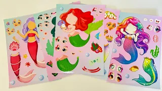 LITTLE MERMAID Disney Princes Ariel - Decorate Sticker Book [ToyASMR]
