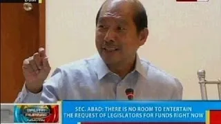 BP: Sec. Abad, tinatalakay ang isyu ng paggastos sa PDAF (Part 1)