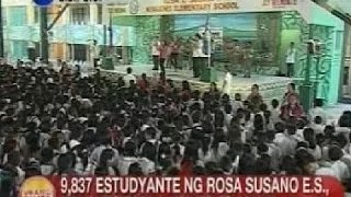 UB: 9,837 estudyante ng Rosa Susano Elementary School., balik-eskwela ngayong araw