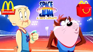 McDONALD'S SPACE JAM 2 A NEW LEGACY HAPPY MEAL TOYS COMMERCIAL AD REVIEW LOONEY TUNES NBA MOVIE 2021