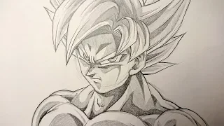 ASMR | Pencil Drawing | Goku Mastered Ultra Instinct - 1 Hour Time Limit