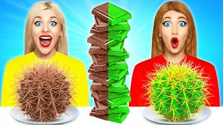 Schokolade vs Echtes Essen Challenge | Essbare Schlacht von Multi DO Fun Challenge