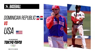 DOMINICAN REPUBLIC vs USA | Baseball  - Round 2 Repechage - Highlights | Olympic Games - Tokyo 2020