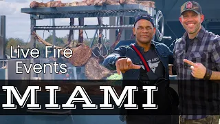 LIVE FIRE COOKING FOR HUNDREDS OF MMA FIGHTERS.