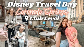 DISNEY TRAVEL DAY ✨ Staying CLUB LEVEL at Gran Destino Tower at Coronado Springs | February 2024