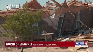 Homeowners lucky to be OK after possible tornado