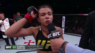 UFC 212: Claudia Gadelha Octagon Interview