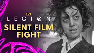 Legion: A Silent Film Fight - Scene | Aubrey Plaza, Dan Stevens | FX