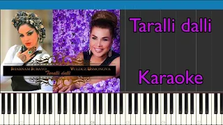 Yulduz Usmonova feat. Shabnam Surayo - Taralli dalli | Karaoke | Piano cover | O'rganish