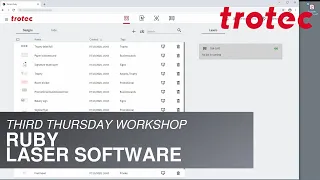 Trotec Third Thursday: Ruby Laser Software