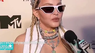 madonna interview times square 2021.