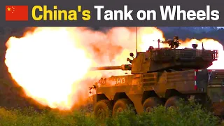 China's tank on wheels! The 8x8 armor assault gun ZTL-11 is a beast!