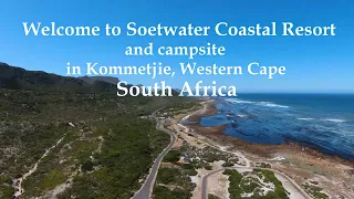 Soetwater Campsite in Kommetjie from the Sky