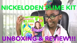Unboxing and Review of Satisfying Nickelodeon Slime Kit