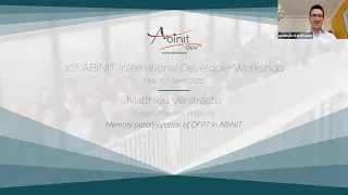 Memory parallelization of DFPT in ABINIT (Matthieu Verstraete)