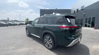 2022 Nissan Pathfinder Platinum Obsidian Green Pearl @ Mike Rezi Nissan