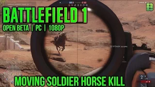 Battlefield 1 Sniping Moving Target Horse Killl | BF1 PC Gameplay Killing Spree in 1080p 60fps