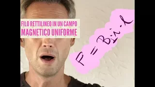 lezione di FISICA! PROBLEMA di fisica RISOLTO FILO in CAMPO MAGNETICO UNIFORME forza di lorentz