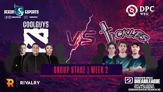 Coolguys vs Team Tickles - DPC WEU 2021/22 Tour 1: Division I - Group Stage - Week 2