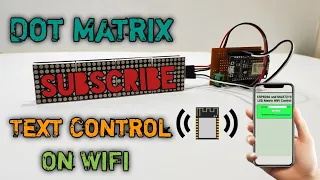 Controlling Max7219 Dot Matrix Display With WiFi Nodemcu #viral