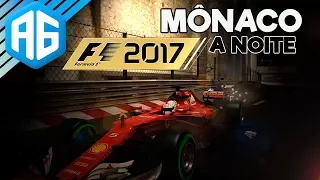 F1 2017 -  MÔNACO A NOITE, COM MUITA CHUVA E O ACIDENTE QUE ME DEIXOU FELIZ (Português-BR)