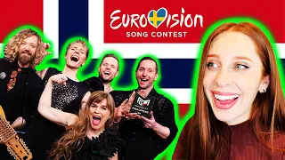 LET'S REACT TO NORWAY'S SONG FOR EUROVISION 2024 // GÅTE - "ULVEHAM"