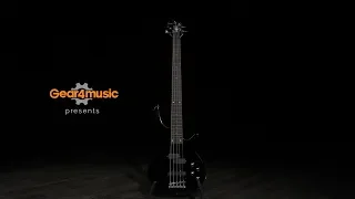 Chicago 5 String Bass Guitar by Gear4music, Black | Gear4music demo