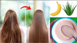 OMG 😱 Straight Damaged Frizzy Hair Keratin, Smooth Shiny Hair at home Biotin for hair growth