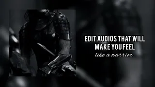 Edit audios that will make you feel like a warrior 🗡