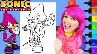 Coloring Espio The Chameleon Sonic The Hedgehog Coloring Page Prismacolor Markers | KiMMi THE CLOWN