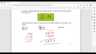 Math Kangaroo# Maths Kangaroo# Cadet level#Cadet#7-8#2021#7-8 2021# Logical  Reasoning