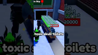 10 JETPACK CAMERAMEN vs 10 TOXIC SKULL TOILETS... (Toilet Tower Defense)