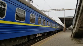 "З Днем Залізничника" Електровоз ЧС7-125 з поїздом EN 1 "Єдність" Івано-Франківськ-Костянтинівка