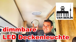 dimmbare LED Deckenlampe + blau | Van Deckenleuchte austauschen | Clever Move, Celebration Tour