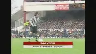 Vieira Vs Newcastle United 3-1