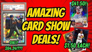 Incredible Finds at the Houston Card Show!! | Flipping & Trading my way to a $350 Card?