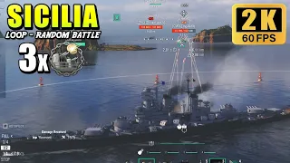 Battleship Sicilia - Secondary build with Smoke