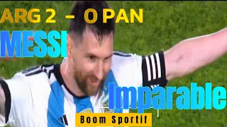 Argentina 2  vs  Panamá 0 - Resumen del partido amistoso Internacional, Marso 2023.