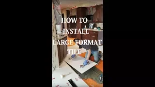 How to install large format tiles on ditra matting