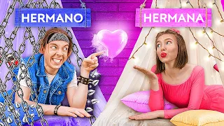 HICIMOS UNA HABITACIÓN SECRETA || Situaciones entre hermanos de 123 GO! FOOD