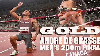 Andre De Grasse Olympic Gold Tokyo 2021 | 200 Meter Men's Final