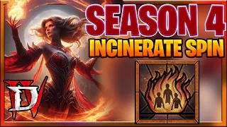 Diablo 4 Season 4 Incinerate Sorceress Build "Helicopter Spin" Sorceress Build Guide : Season 4