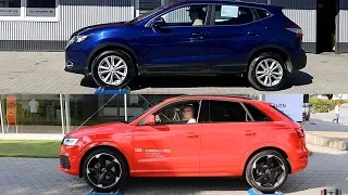 SLIP TEST - Nissan Qashqai All Mode 4x4-i vs Audi Q3 Quattro - @4x4.tests.on.rollers