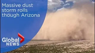 Massive dust storm moves through Arizona