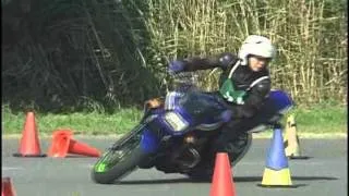 2011 7 17 Dunlop Gymkhana Top of Ladys Momoco Tsukihara ZRX1200R