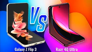 SAMSUNG Galaxy Z Flip 3 ⚡ vs ⚡ Motorola RAZR 40 ULTRA Full Specifications Comparison