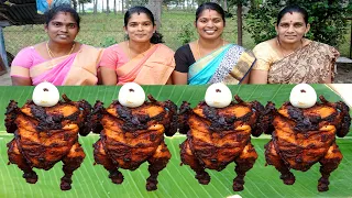 FULL GRILLED CHICKEN Eating challenge With Fun Game || Foodies Family ||